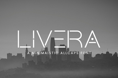 Livera Minimalist Allcaps Font black branding design elegant font font graphic design grey illustration logo modern typface ui vector white