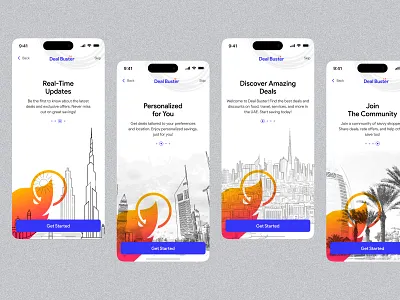 Deal Buster - Mobile App app design app development app interface creative app design inspiration e commerce app illustration interaction design mobile app design mobile app ui onboarding screens product design shopping app typography ui design user experience user interface ux design web design welcome screens