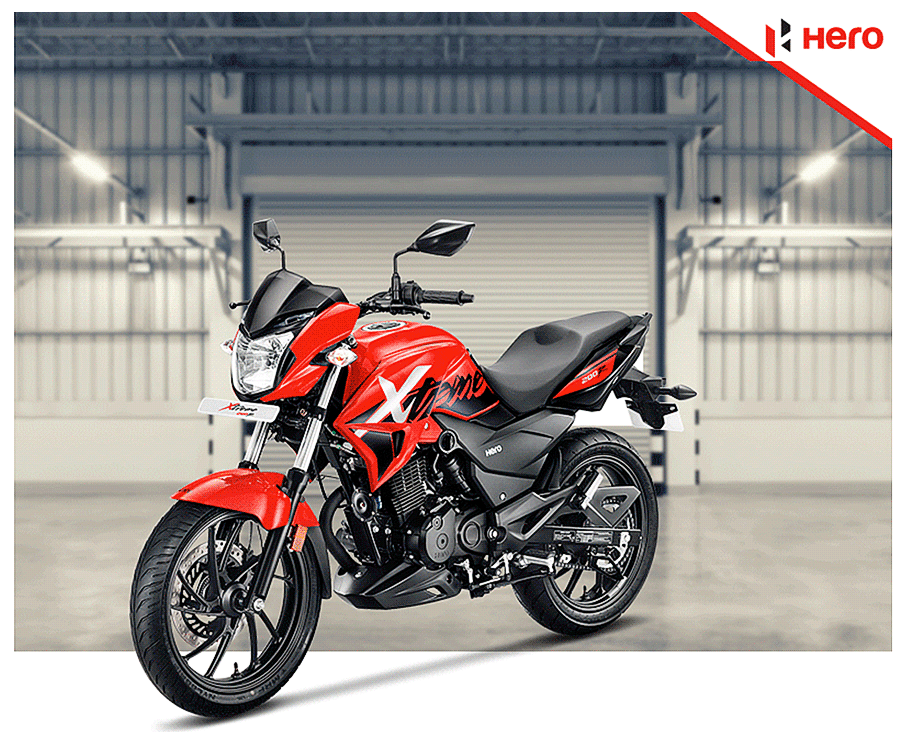 Social media creative | Motorcycle in 360 view - Hero MotoCorp 360 animation bike creative post hero motocorp motion graphics motorcycle social creative social post