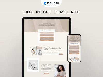 Kajabi Link in Bio Page Template instagram links kajabi kajabi customizable kajabi design kajabi landing page kajabi link in bio kajabi links kajabi pipeline kajabi sales page kajabi template kajabi templates kajabi theme kajabi website kajabi website template kajabi website theme landing page photos link in bio links page social media strategy social media template