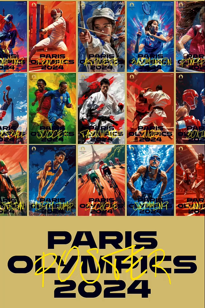 2024 Paris Olympics Poster Design graphic design olympics paris paris olympics poster posterdesign