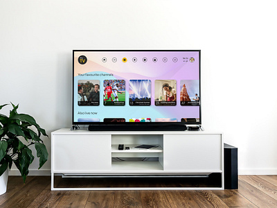 Smart TV UI Design Concept figma graphic design interface smart tv tv tv app ui ux