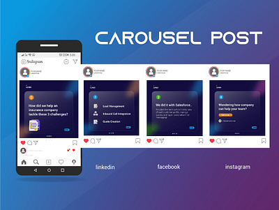 Carousel Slides 3d branding graphic design logo motion graphics ui