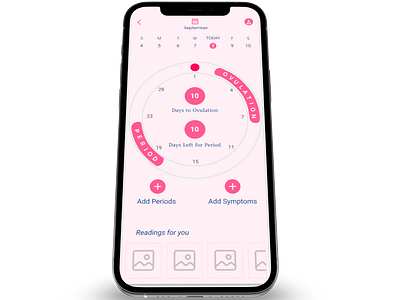 Period-Tracking-APP_View2 3d branding graphic design logo ui