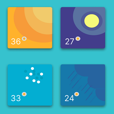 Weather Cards app cards design ui uiux ux weather weather cards