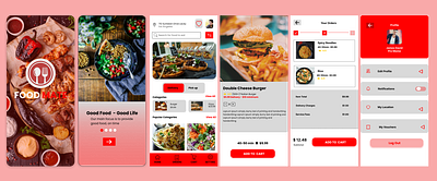 Food App app design foodapp mobile ui uiux ux