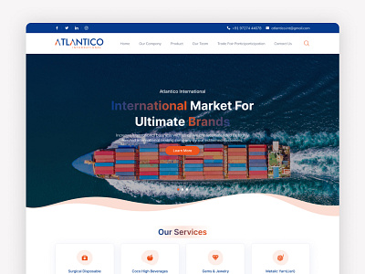 Import Export Website design web design website website design