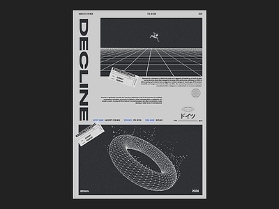 DECLINE designer poster posterdesign