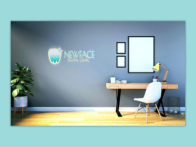 NEWFACE LOGO DESIGN MOCKUP dental clinic graphic design logo logo design mockup