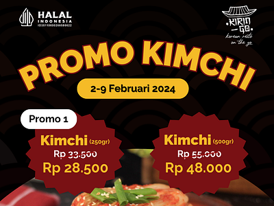 Promo Kimchi graphic design layout design