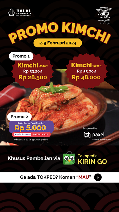 Promo Kimchi graphic design layout design