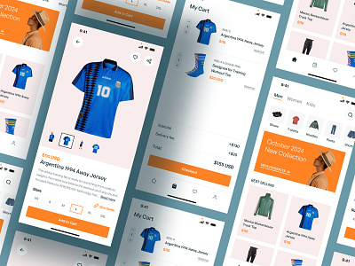 🛒 eCommerce Mobile App UI app design clean simple design ecommerce mobile app figma figma ui design minimal ui design ui web design