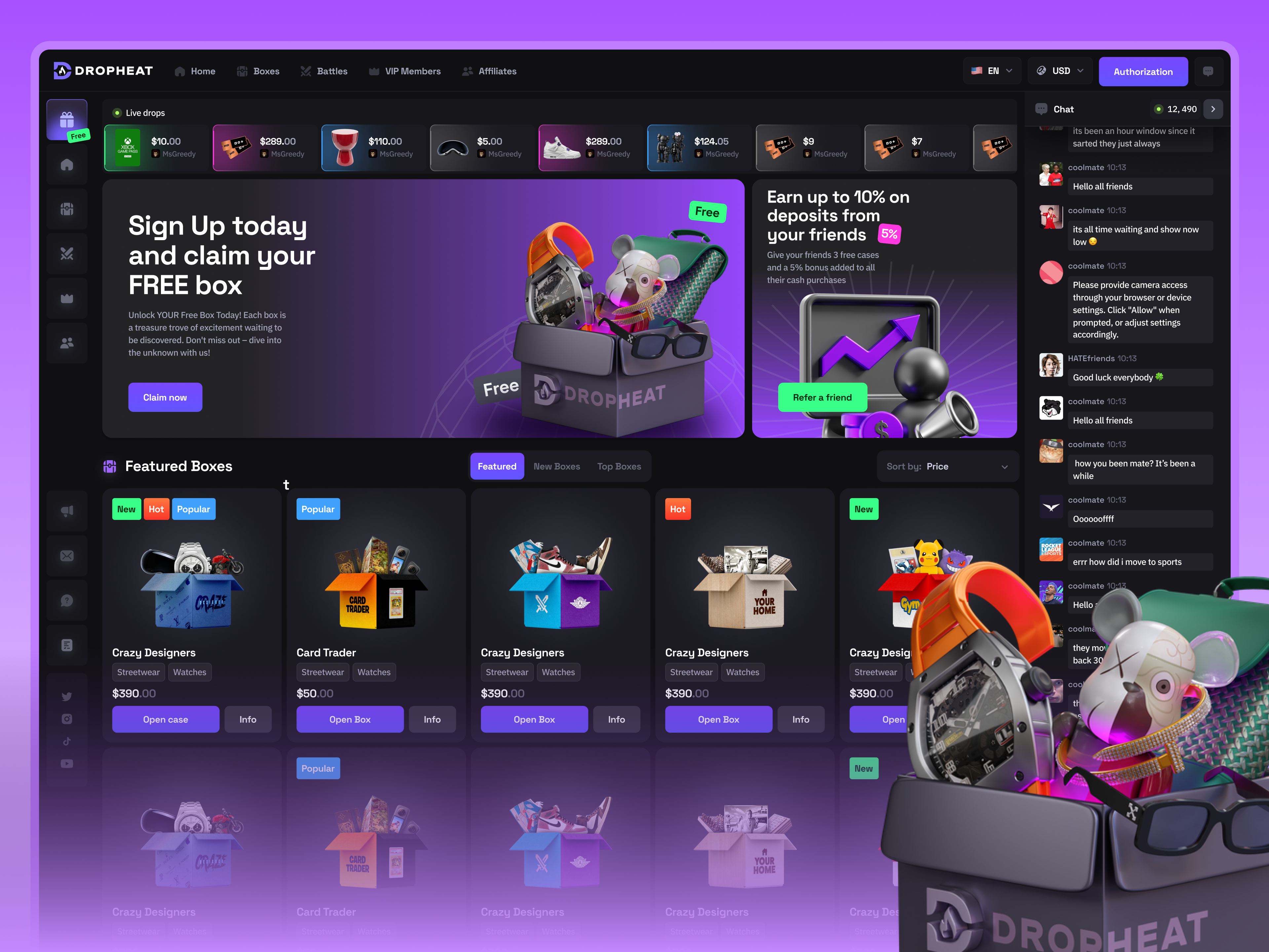 hypedrop box