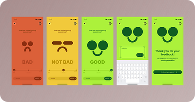 Rating Screen app design illustration ui ux