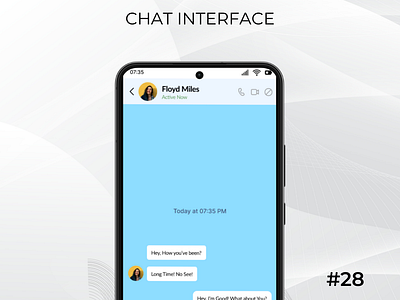 Daily UI Day-28/100:Chat Interface dailyui day 28 designchallenge ui uiuxdesign ux