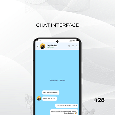 Daily UI Day-28/100:Chat Interface dailyui day 28 designchallenge ui uiuxdesign ux