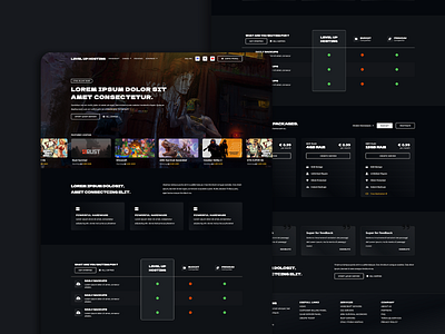 LevelUP - Hosting Company Website branding design graphic design hosting company hosting company template ui website