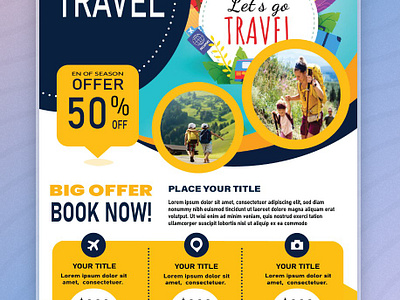 Let’s Travels Post Design adventure design design aesthetics graphic design social media post travel design travel graphics travel post