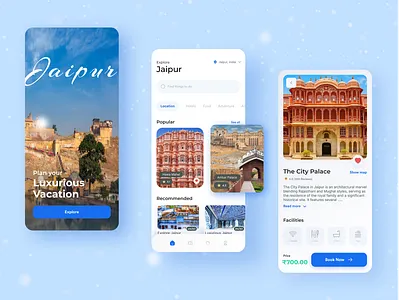 Explore jaipur✨ animation branding figma graphic design ui uiux websites