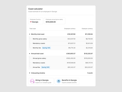 Coast calculator app calculator clean clean ui coast design employee georgia gift illustration invite irakli lolashvili minimalistic price ui user