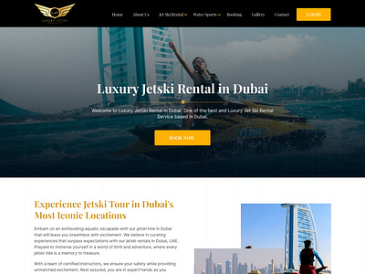 Luxury Jetski Website Redesign branding figma graphic design photoshop ui ui design ux