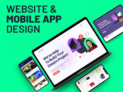 Mobile App and Website Mockup Design