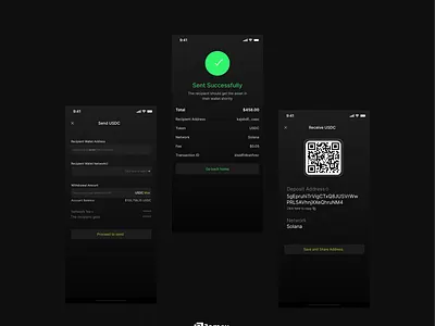 Deposit & Withdrawal Flow app ui ux web3