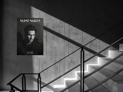 Silent Nights Movie Poster conceptdesign creativedesign designinspiration filmdesign graphicdesign minimaldesign movieposter posterdesign typography visualart