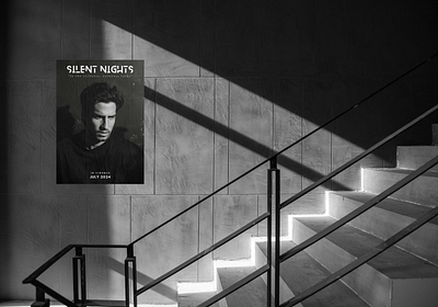 Silent Nights Movie Poster conceptdesign creativedesign designinspiration filmdesign graphicdesign minimaldesign movieposter posterdesign typography visualart