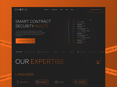 Oxorio – Website Design clean design crypto design figma ui webdesign