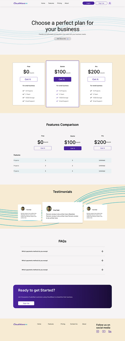 Saas Pricing Page. figma uiux user interface design web design