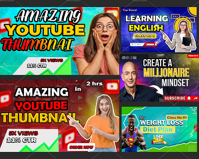 Amazing Youtube Thumbnails Thumbnail design - YouTube Branding amazing youtube thumbnail graphic designer thumbnails youtube branding design youtube cover design youtube thumbnail