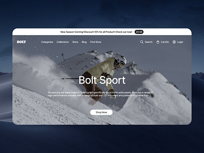 Bolt Website branding graphic design ui