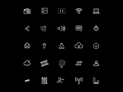 Clean & Simple Animated Icons adobeillustrator aftereffects animatedicons appdesign blackandwhite designinspiration dribbble icondesign minimaldesign motiongraphics ui uiicons userinterface webdesign