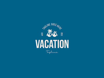 Vacation Logo adventure badges beach brandidentity branding branding concept coconut emblem eyeglass logo logo design logofolio ocean palm palmtree sea vacation visual identity whale