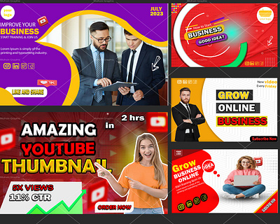 YouTube Thumbnail Design - Thumbnail design - YouTube Branding thumbnail design youtube branding youtube business thumbnail youtube cover design youtube thumbnail youtube thumbnail designer