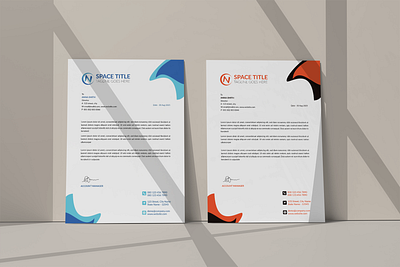 Simple Letterhead Design paper