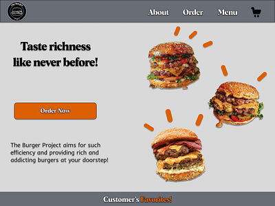 Fast Food Site branding graphic design logo ui