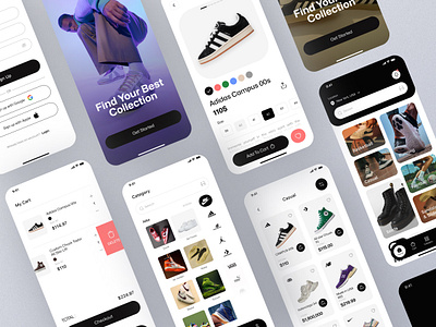 Shoes App appdesign appui creativedesign designinspiration ecommerce ecommerceapp shoesapp shoppingapp ui ui design uiux userexperience ux uxdesign