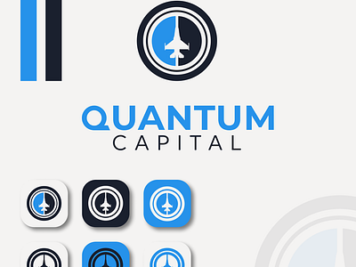 Quantum Capital - Aerospace aero aerospace design engineering firm graphic design icon jet logo