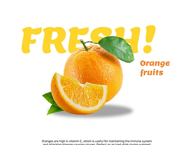 Orange Advertisement Poster advertisement design fruit graphic design illustration oranges typography vector