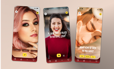 Beauty App Design Unlock Your Natural Glow app beauty branding design ui