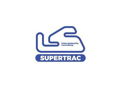 Supertrac badge bowo456 branding design graphic design logo modern monogram race rocket space star track