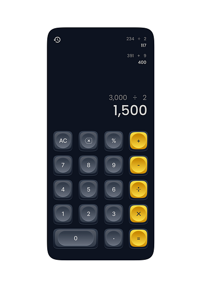 Calculator UI Design animation figma graphic design industrial design interaction design productdesign ui ui design uiux design ux design