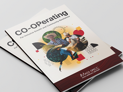 2023 MASS-SPECC Annual Report adobe illustrator adobe indesign adobe photoshop annual report coop editorial design graphic design illustration mass specc print