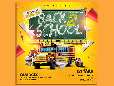 Back To School Flyer Template print ready