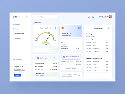 CREDIT - Credit Builder Dashboard clean dashboard design cleandesign cleanui credit boost credit builder credit builder dashboard creditbuilder creditmanager dashboard dashboard design dashboarddesign financialmanagement fintech friendlyui simpledesign softcolors ui uiux userfriendly webappdesign