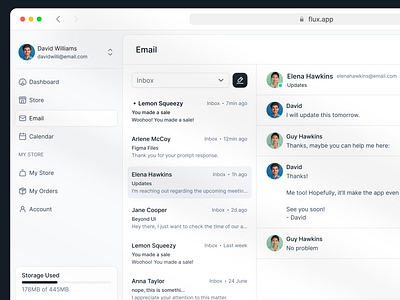 SaaS email app UI email email app email saas email ui email ui design mail saas email saas ui