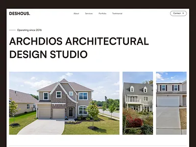 Architectural Studio Website agency website architectural company architecture landing page architecture website design studio landing page real estate responsive design ui ui design user experience user interface visual design