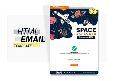 Space Explorer email marketing branding email email marketing graphic design landing page ui website